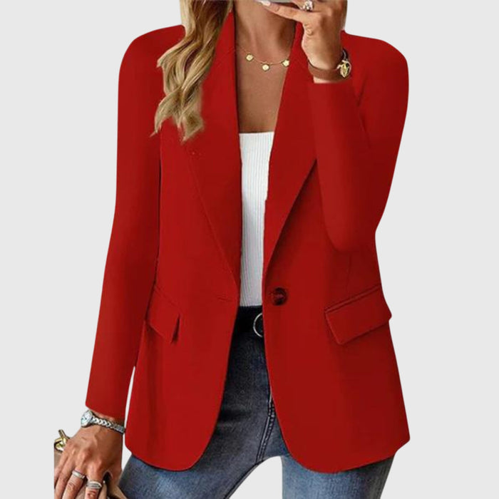 Ruby | Premium Classic Notch-Lapel Single-Breasted Blazer