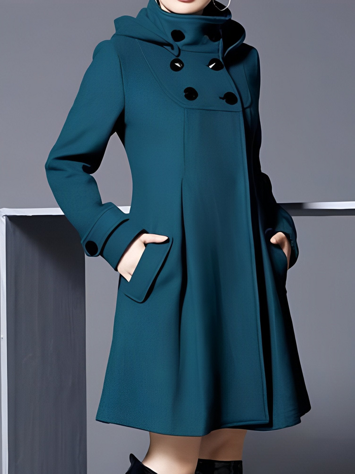 Susanna | Womens Warm Elegant Hooded Coat with Pockets