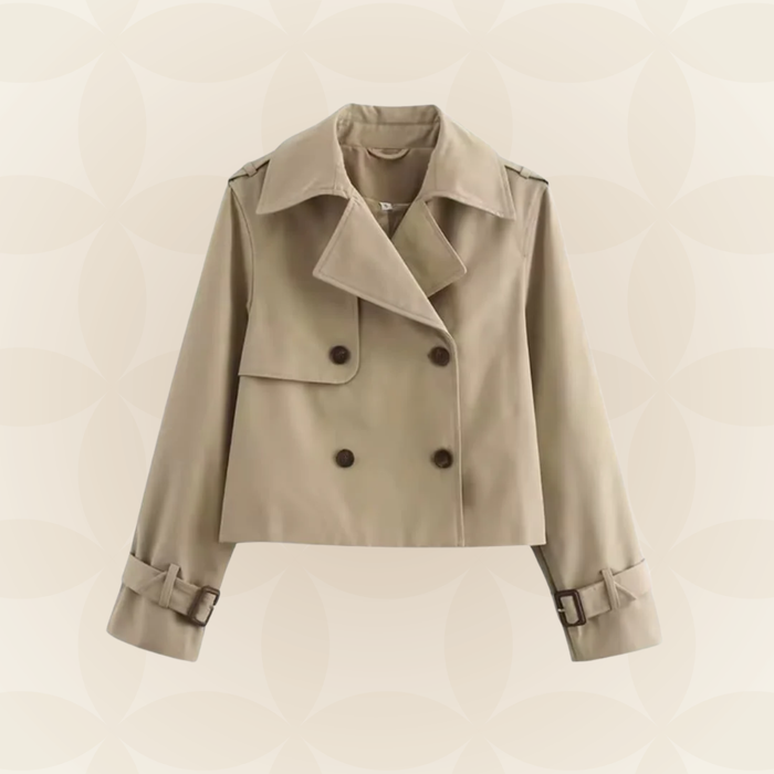 Camden | Womens Chic Elegant Cropped Trench Coat