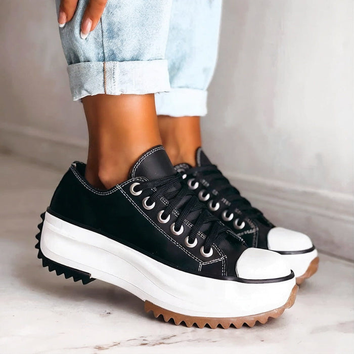 Lola | Chunky Lace-Up Platform Sneakers