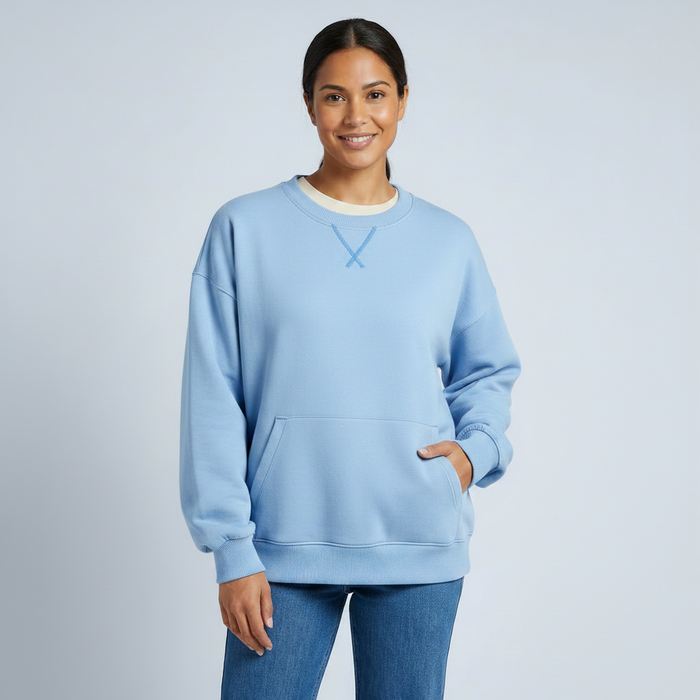 Marley | Womens Casual Loose Oversized Kangaroo Pocket Sweatshirt