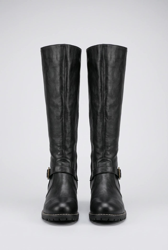 Vanessa | Womens Comfortable Leather Knee High Riding Boots